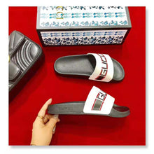 Load image into Gallery viewer, Gucci Unisex Gucci Stripe Rubber Slide Sandal 2cm Height-White