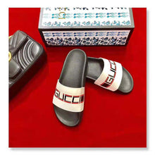 Load image into Gallery viewer, Gucci Unisex Gucci Stripe Rubber Slide Sandal 2cm Height-White