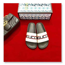 Load image into Gallery viewer, Gucci Unisex Gucci Stripe Rubber Slide Sandal 2cm Height-White