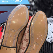 Load image into Gallery viewer, Gucci Unisex Jordaan GG Velvet Loafer-Brown