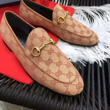 Load image into Gallery viewer, Gucci Unisex Jordaan GG Velvet Loafer-Brown