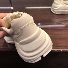 Load image into Gallery viewer, Gucci Unisex Rhyton Gucci Logo Leather Sneaker-Beige