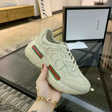 Load image into Gallery viewer, Gucci Unisex Rhyton Gucci Logo Leather Sneaker-Beige