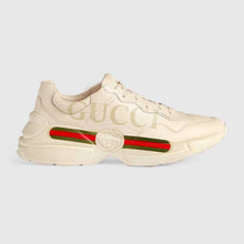 Load image into Gallery viewer, Gucci Unisex Rhyton Gucci Logo Leather Sneaker-Beige