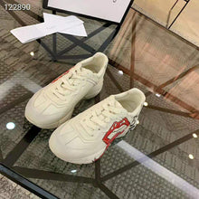 Load image into Gallery viewer, Gucci Unisex Rhyton Sneaker with Mouth Print-Beige