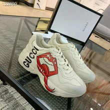Load image into Gallery viewer, Gucci Unisex Rhyton Sneaker with Mouth Print-Beige