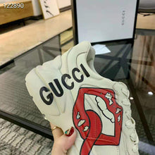 Load image into Gallery viewer, Gucci Unisex Rhyton Sneaker with Mouth Print-Beige