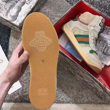 Load image into Gallery viewer, Gucci Unisex Screener GG High-Top Sneaker in Beige Original GG Canvas and Leather