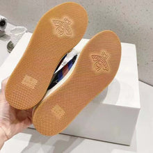 Load image into Gallery viewer, Gucci Unisex Screener GG Sneaker Blue Ivory Web Cream Scrap Less Leather