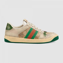 Load image into Gallery viewer, Gucci Unisex Screener Leather Sneaker 3cm Height-Green