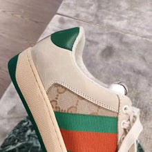 Load image into Gallery viewer, Gucci Unisex Screener Leather Sneaker 3cm Height-Green
