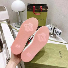 Load image into Gallery viewer, Gucci Unisex Screener Sneaker Crystals Beige Ebony GG Canvas 3.6 cm Heel