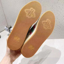 Load image into Gallery viewer, Gucci Unisex Screener Sneaker Pink Green Web Cream Scrap Less Leather