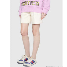 Load image into Gallery viewer, Gucci Unisex Screener Sneaker Purple Red Web Cream Scrap Less Leather