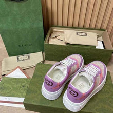 Load image into Gallery viewer, Gucci Unisex Sneaker White Beige GG Supreme Canvas Printed Interlocking G