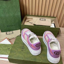 Load image into Gallery viewer, Gucci Unisex Sneaker White Beige GG Supreme Canvas Printed Interlocking G