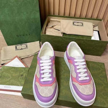 Load image into Gallery viewer, Gucci Unisex Sneaker White Beige GG Supreme Canvas Printed Interlocking G