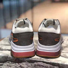 Load image into Gallery viewer, Gucci Unisex Ultrapace Sneaker with Embroidered Gucci and Interlocking G in Metallic Leather-Grey