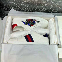 Load image into Gallery viewer, Gucci Women Ace Embroidered Sneaker with Crystal Kingsnake-White