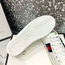 Load image into Gallery viewer, Gucci Women Ace Embroidered Sneaker with Crystal Kingsnake-White
