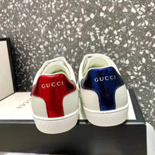 Load image into Gallery viewer, Gucci Women Ace Embroidered Sneaker with Crystal Kingsnake-White