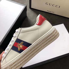 Load image into Gallery viewer, Gucci Women Ace Sneaker with Crystals White