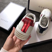 Load image into Gallery viewer, Gucci Women Ace Sneaker with Crystals White