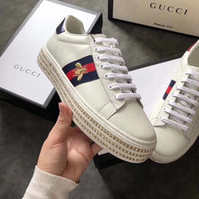 Load image into Gallery viewer, Gucci Women Ace Sneaker with Crystals White