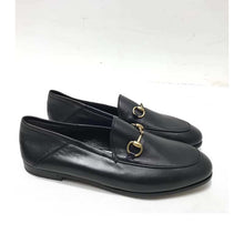 Load image into Gallery viewer, Gucci Women Brixton Leather Horsebit Loafer-Black