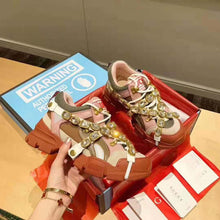 Load image into Gallery viewer, Gucci Women Flashtrek Sneaker 5.6cm Height-Pink