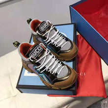 Load image into Gallery viewer, Gucci Women Flashtrek Sneaker with Removable Crystals 5.6cm Height-Brown