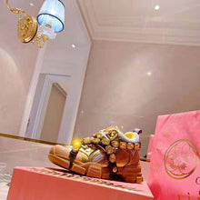 Load image into Gallery viewer, Gucci Women Flashtrek Sneaker with Removable Crystals 5.6cm Height-Gold