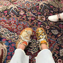 Load image into Gallery viewer, Gucci Women Flashtrek Sneaker with Removable Crystals 5.6cm Height-Orange
