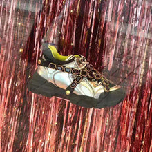 Load image into Gallery viewer, Gucci Women Flashtrek Sneaker with Removable Crystals 5.6cm Height-Silver