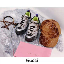 Load image into Gallery viewer, Gucci Women Flashtrek Sneaker with Removable Crystals 5.6cm Height-Silver