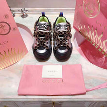 Load image into Gallery viewer, Gucci Women Flashtrek Sneaker with Removable Crystals 5.6cm Height-Silver