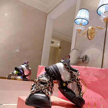 Load image into Gallery viewer, Gucci Women Flashtrek Sneaker with Removable Crystals 5.6cm Height-Silver