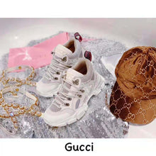 Load image into Gallery viewer, Gucci Women Flashtrek Sneaker with Removable Crystals 5.6cm Height-White