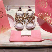 Load image into Gallery viewer, Gucci Women Flashtrek Sneaker with Removable Crystals 5.6cm Height-White