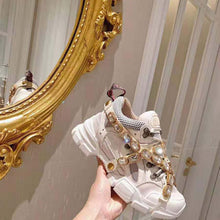 Load image into Gallery viewer, Gucci Women Flashtrek Sneaker with Removable Crystals 5.6cm Height-White