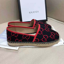 Load image into Gallery viewer, Gucci Women GG Terry Cloth Espadrille 2 cm Platform-Navy