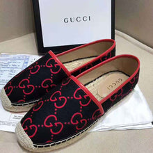 Load image into Gallery viewer, Gucci Women GG Terry Cloth Espadrille 2 cm Platform-Navy
