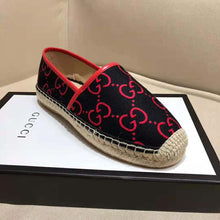 Load image into Gallery viewer, Gucci Women GG Terry Cloth Espadrille 2 cm Platform-Navy