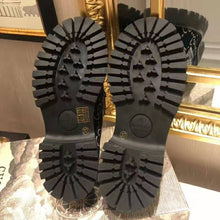 Load image into Gallery viewer, Gucci Women GG Velvet Lug Sole Loafer in GG Velvet 2.5 cm Heel-Navy