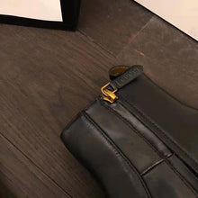 Load image into Gallery viewer, Gucci Women Gucci Jordaan Leather Ankle Boot in Black Leather 1.3 cm Heel