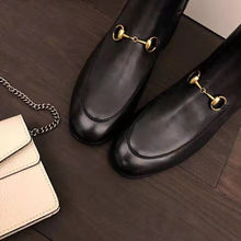 Load image into Gallery viewer, Gucci Women Gucci Jordaan Leather Ankle Boot in Black Leather 1.3 cm Heel