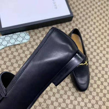 Load image into Gallery viewer, Gucci Women Gucci Jordaan Leather Loafer 1.27cm Heel-Black