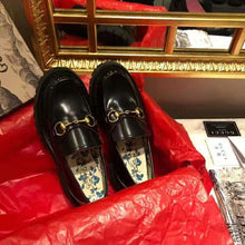Load image into Gallery viewer, Gucci Women Gucci Leather Lug Sole Loafer in Black Shiny Leather 2.5 cm Heel