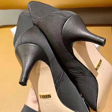 Load image into Gallery viewer, Gucci Women Gucci Zumi Mid-Heel Ankle Boot 7.7 cm Heel-Black