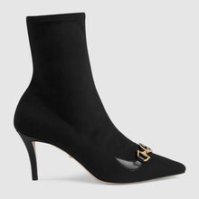 Load image into Gallery viewer, Gucci Women Gucci Zumi Mid-Heel Ankle Boot 7.7 cm Heel-Black